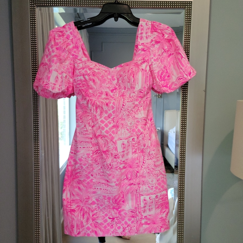 Lilly pulitzer pink dress size 2